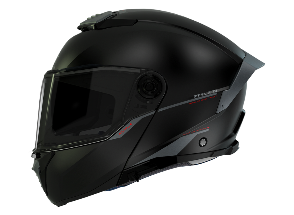 Casco MT ATOM 2 SV SOLID A1 negro mate