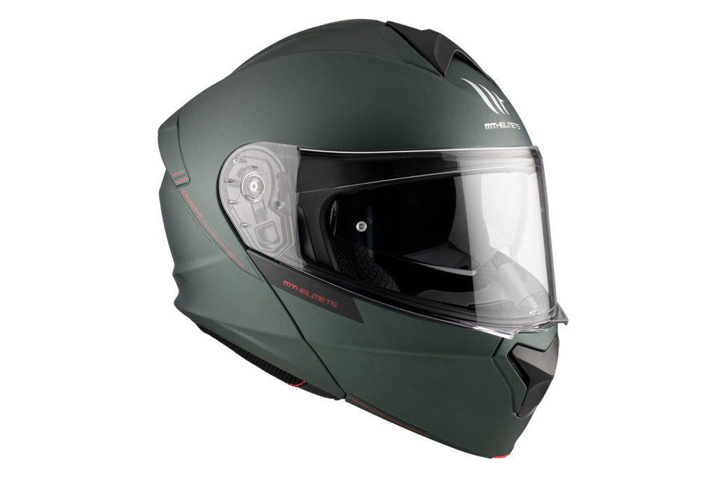 Casco MT Genesis A6 verde mate