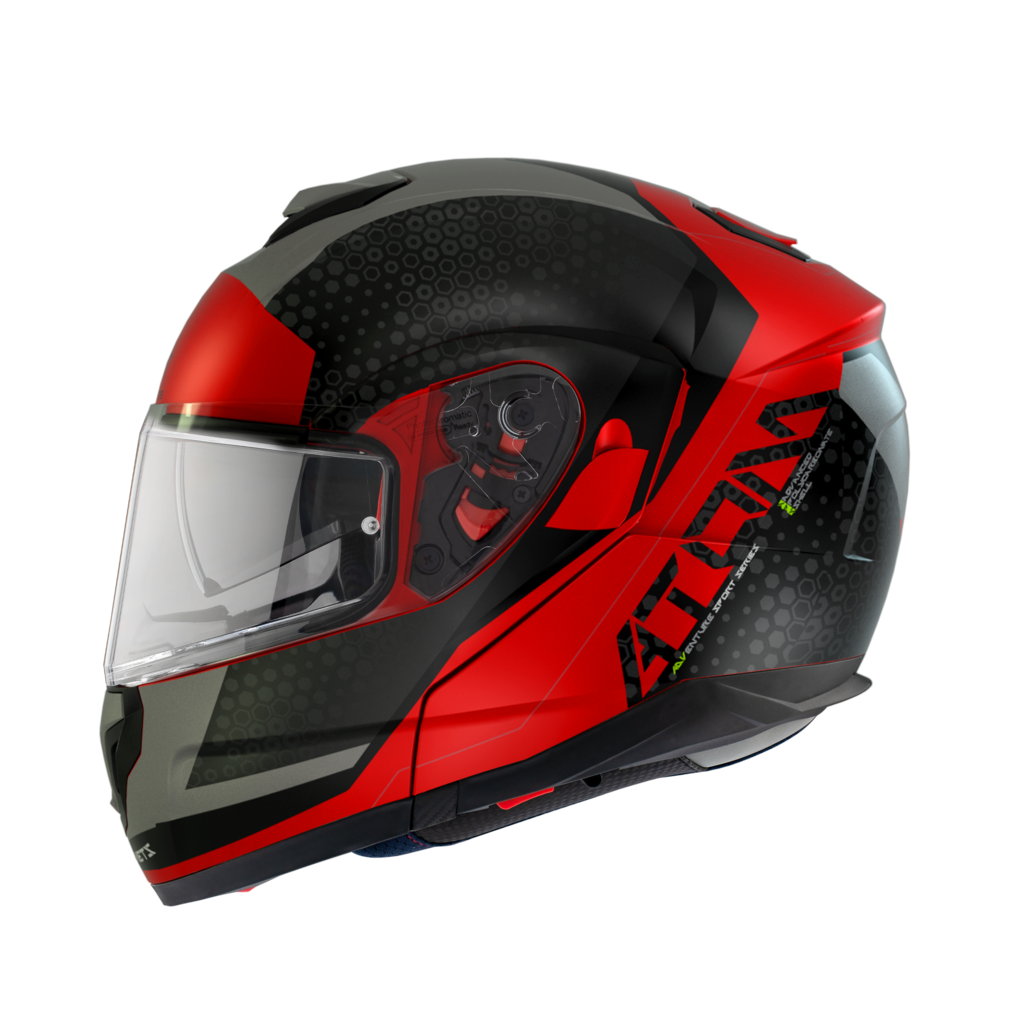 Casco MT ATOM SV ADVENTURE A5 rojo mate