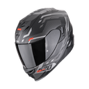 Casco Scorpion Exo-520 Evo Air Ranka Negro Mate-Plata-Rojo