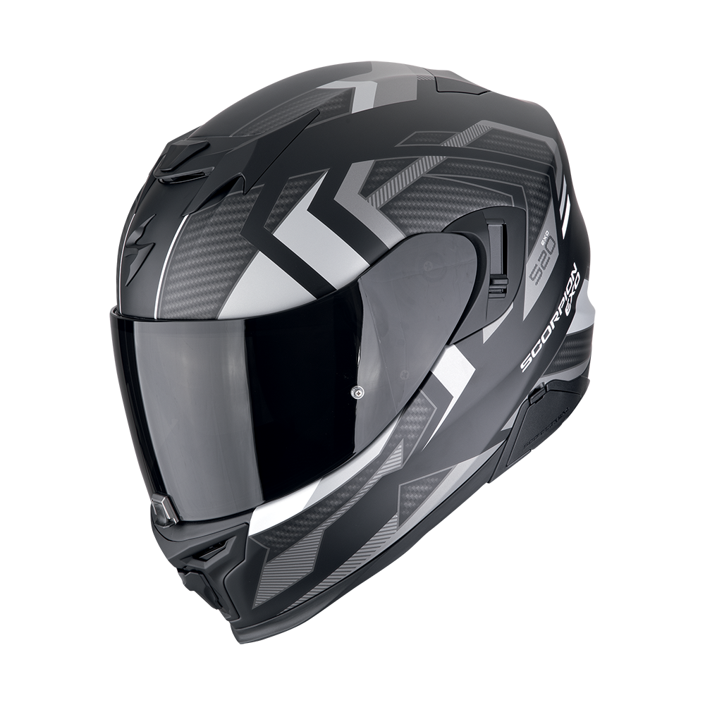 Casco Scorpion Exo-520 Evo Air Sensus Negro Mate-Plata