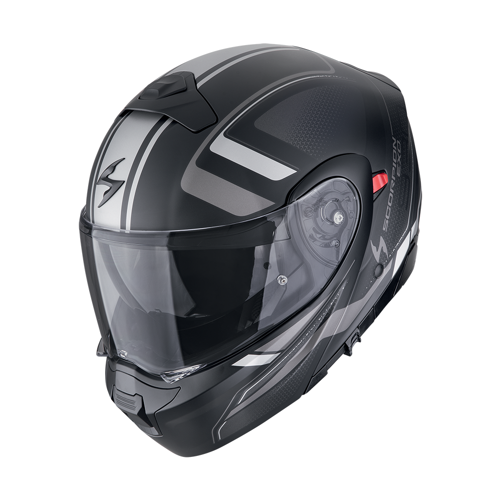 Casco Scorpion Exo-930 Evo Ardens Negro Mate-Plata